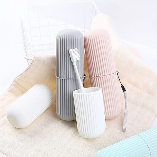 Toothbrush Kit Case, Toothpaste Cup Holder, Protect Storage Box, Travel Organizer promax.pk