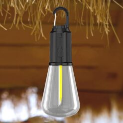 LED Camping Light 400mAh 100LM Decoration Light Type-C USB Rechargeable Waterproof with Hook 3 Modes Promax.pk