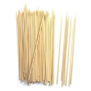 Natural Bamboo 6-Inch Pack of 100 Disposable Skewers for BBQ promax.pk