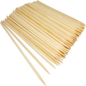 Natural Bamboo 6-Inch Pack of 100 Disposable Skewers for BBQ promax.pk