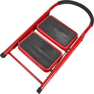 2 Step Iron Folding Ladder Stool Stepladders Promax.pk