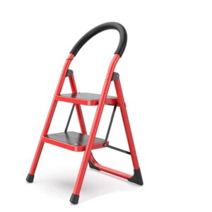 2 Step Iron Folding Ladder Stool Stepladders Promax.pk