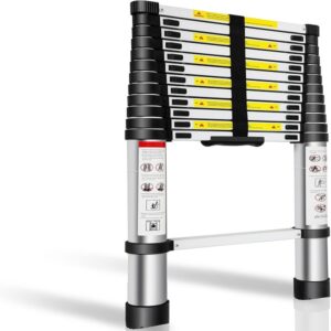 Aluminum Telescopic Ladder 3.8m 13 Fit Promax.pk