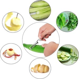 Razor Sharp Cutter Vegetable Peeler Knife Multifunction Kitchen Tool promax.pk