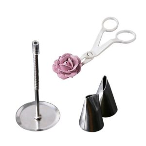 Scissor Flower Nail With 2 Icing Nozzles Steel promax.pk