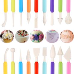 Set Of 9 Pcs 18 shapes Fondant Cake Icing Modelling Crafting Tool Promax.pk