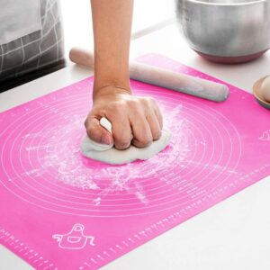 Silicone Baking Mat Roti mat Silicone Chapati Atta Kneading Mat Non-Stick Fondant Rolling Mat Stretchable promax.pk