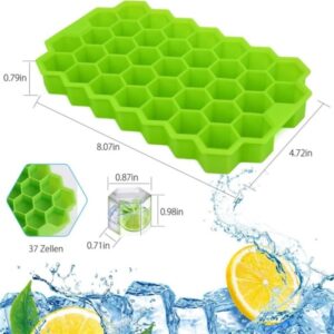 Silicone Ice Cube 37 Grid Ice Cube Tray with Lid promax.pk