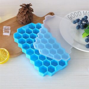 Silicone Ice Cube 37 Grid Ice Cube Tray with Lid promax.pk