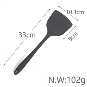 Silicone Kitchenware Cooking Utensils Spatula Turner Beef Meat Egg Kitchen Scraper Wide Pizza Shovel Non-stick Cooking Tool promax.pk