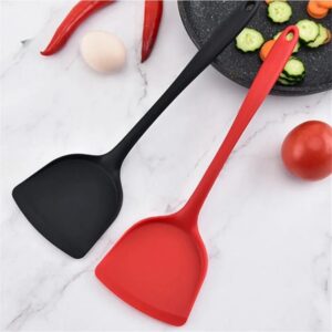 Silicone Kitchenware Cooking Utensils Spatula Turner Beef Meat Egg Kitchen Scraper Wide Pizza Shovel Non-stick Cooking Tool promax.pk