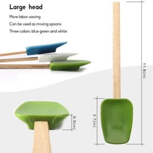 Silicone Spatula Heat Resistant with Wood Handle promax.pk