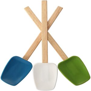 Silicone Spatula Heat Resistant with Wood Handle promax.pk