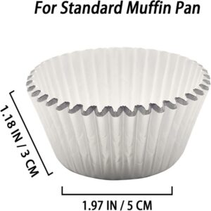 Silver Cupcake Liners 100pcs Muffin Foil Baking Cups promax.pk