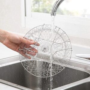 Stainless Steel Foldable Cooking Basket Magic Basket Mesh Basket Strainer Net promax.pk