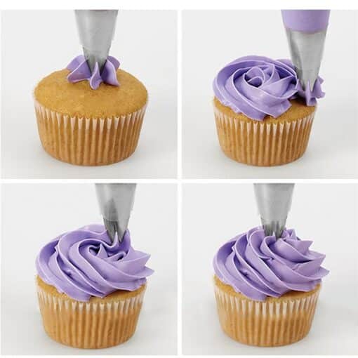 1M Stainless Steel Open Star Piping Nozzle – Cake & Cupcake Decorating Tool Promax.pk