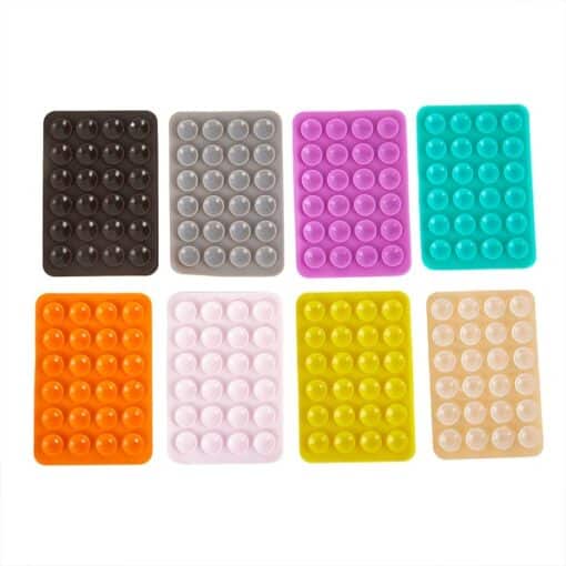 1PC Silicone Suction Cup Wall Phone Holder – Anti-Slip Square Mount Promax.pk