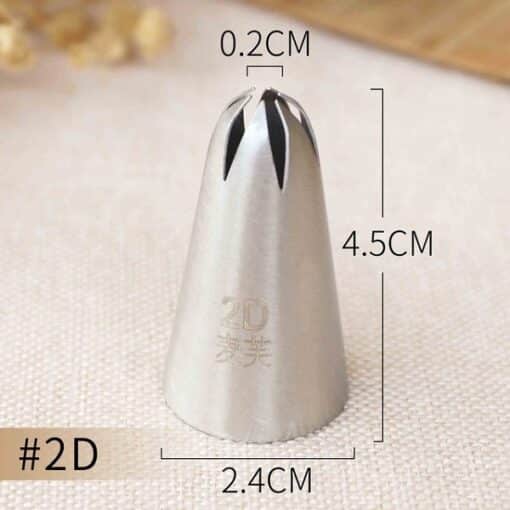 2D Big Size Icing Nozzle – Cupcake & Cake Decorating Piping Tip Promax.pk